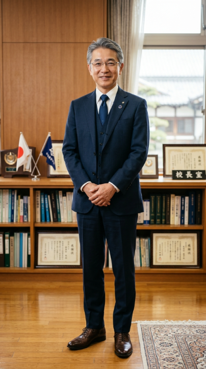 三重県立〇〇高等学校 校長（肖像写真）